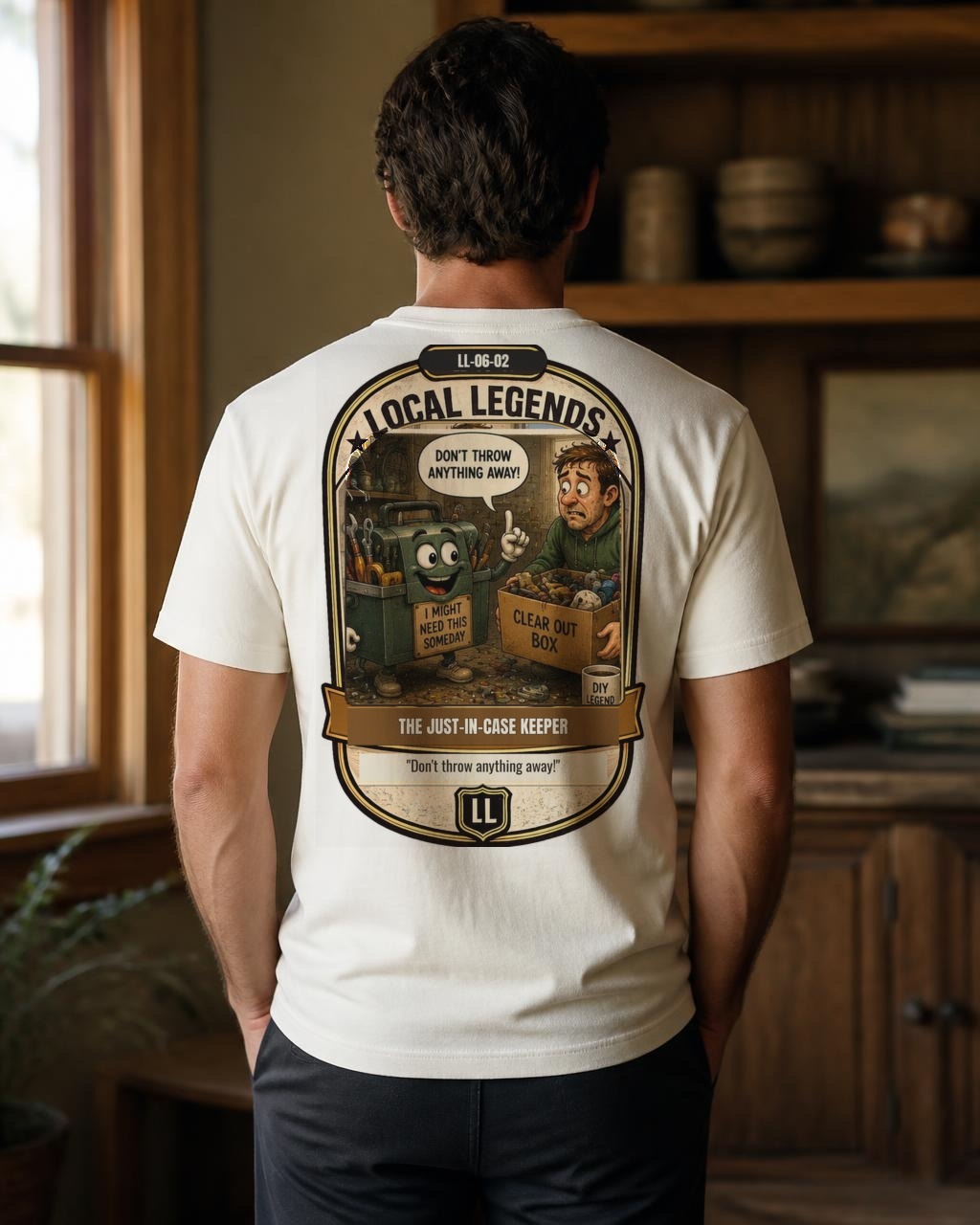 Local Legends — Just-In-Case Keeper Tee — Back