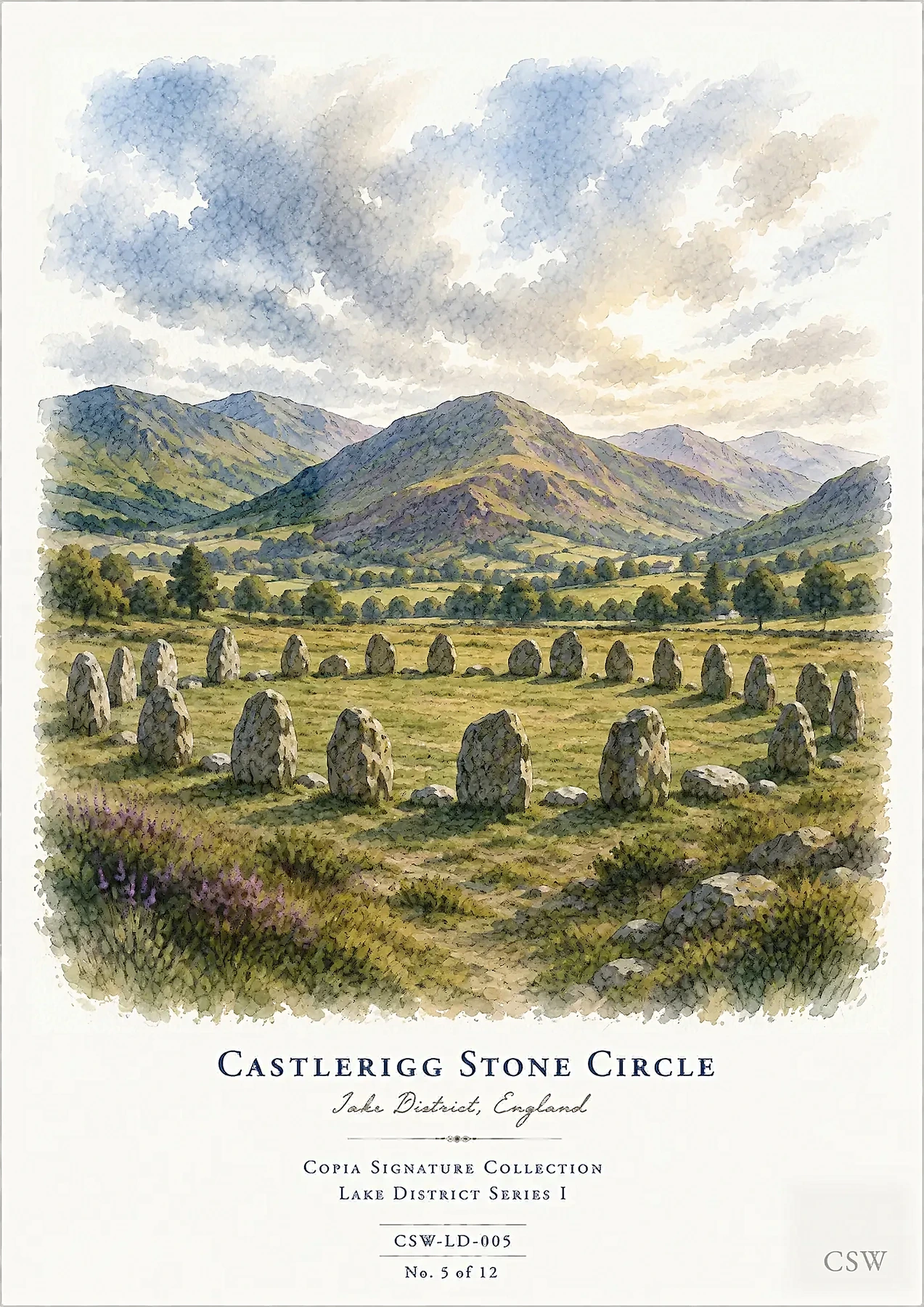 Castlerigg Stone Circle — Lake District, England — View