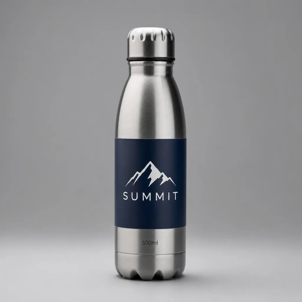 Stainless Steel Water Bottle 500ml — View