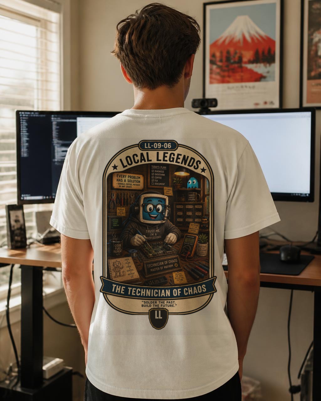 Local Legends — Technician of Chaos Tee — Back