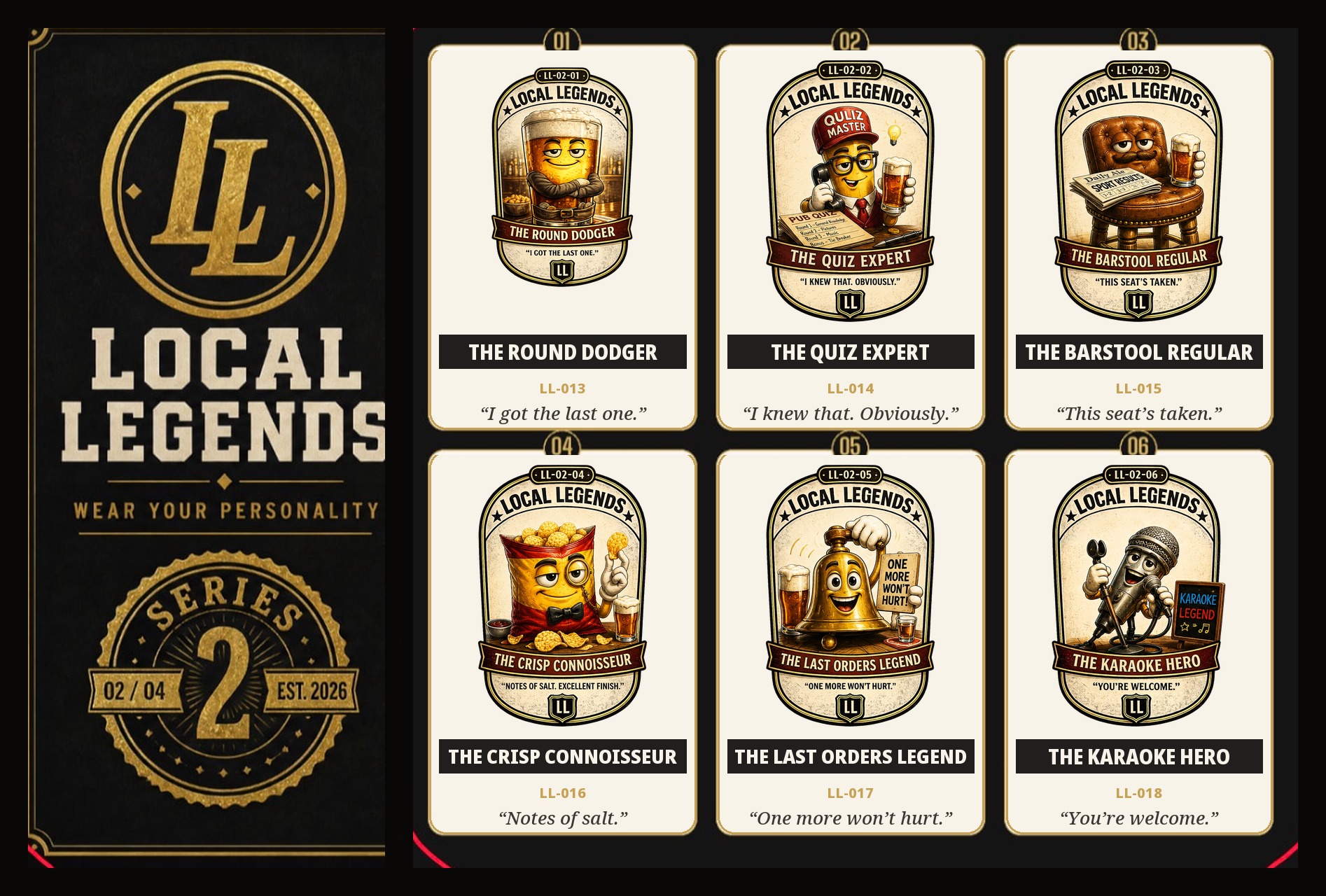 Local Legends illustrated print series