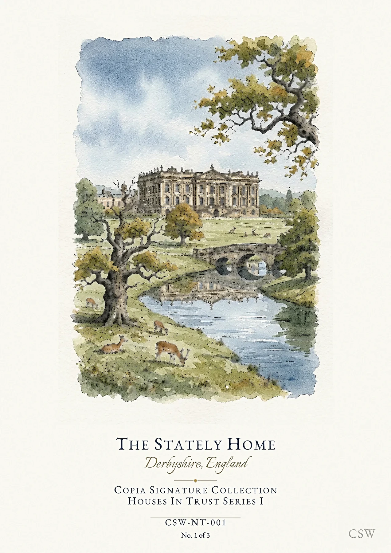 The Stately Home — Derbyshire, England — View