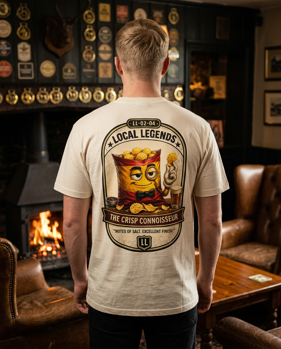 Local Legends — Crisp Connoisseur Tee — Back