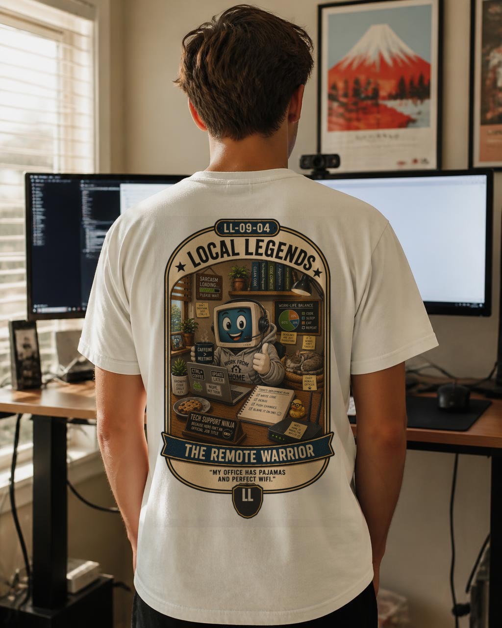 Local Legends — Remote Warrior Tee — Back
