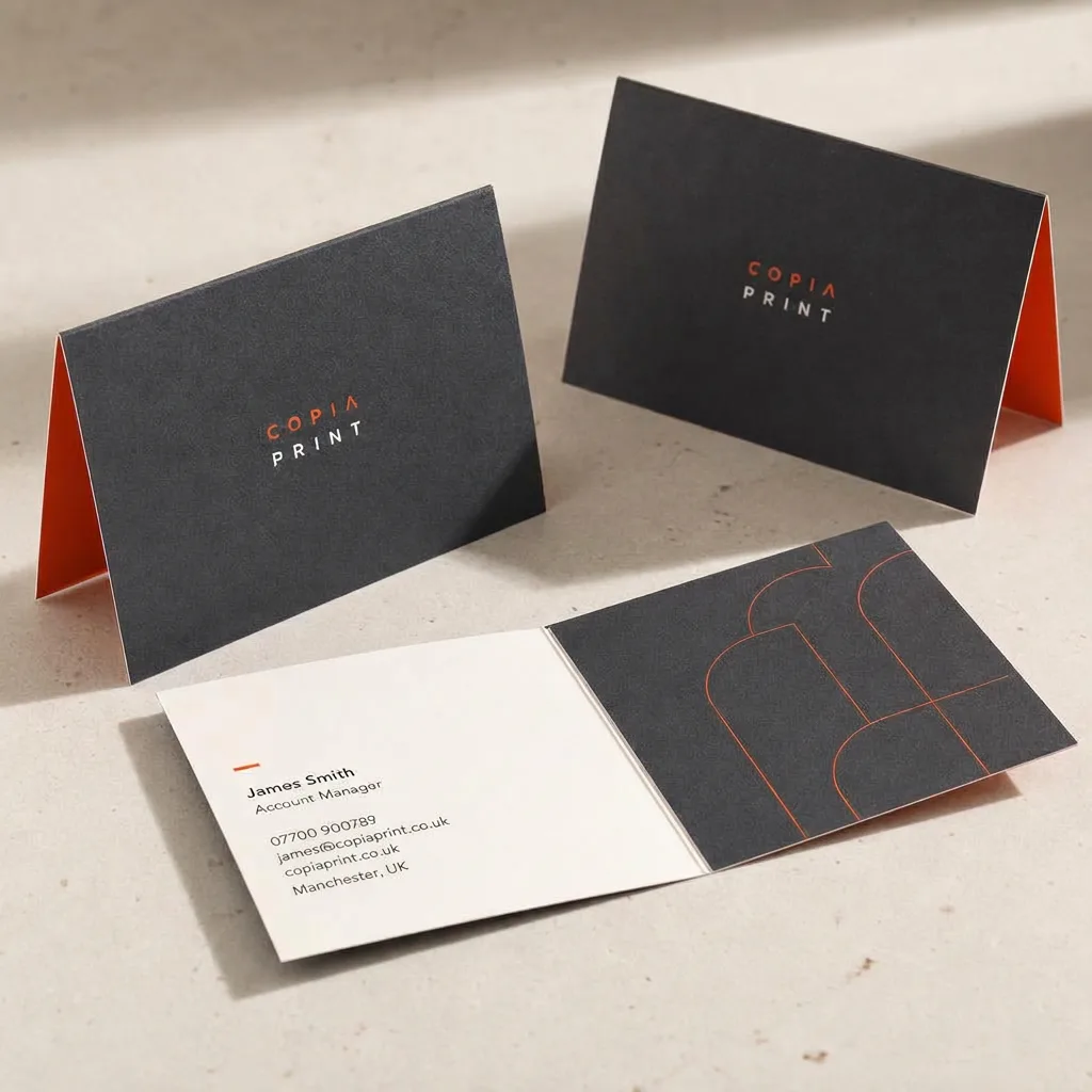 Folded Business Cards 400gsm