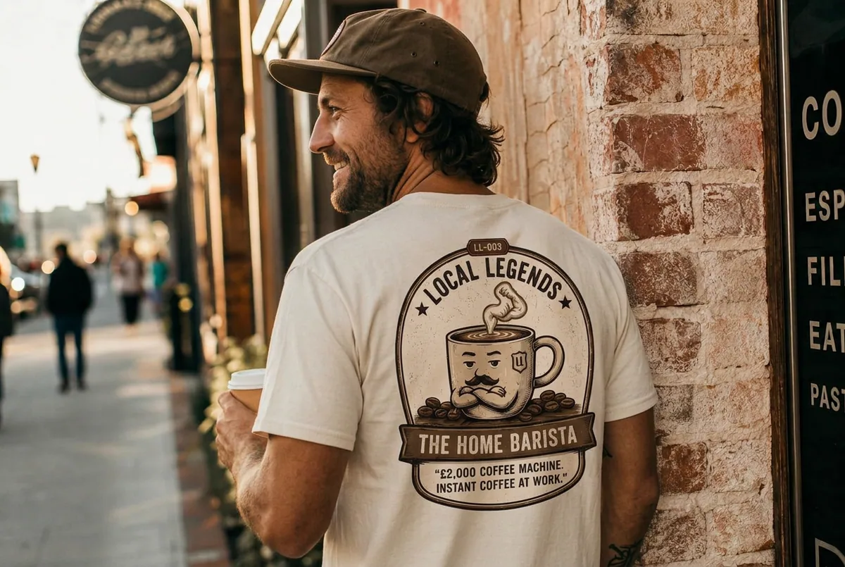 Local Legends — Home Barista Tee — Back