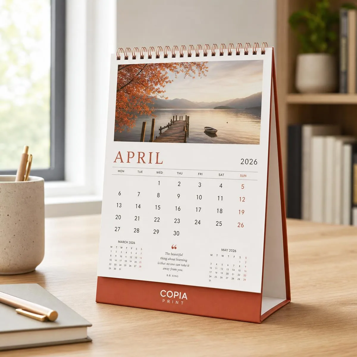 A6 Desk Calendar — View