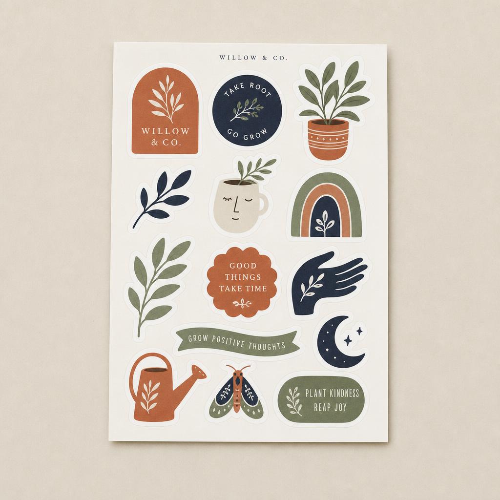 A6 Vinyl Sticker Sheets — View