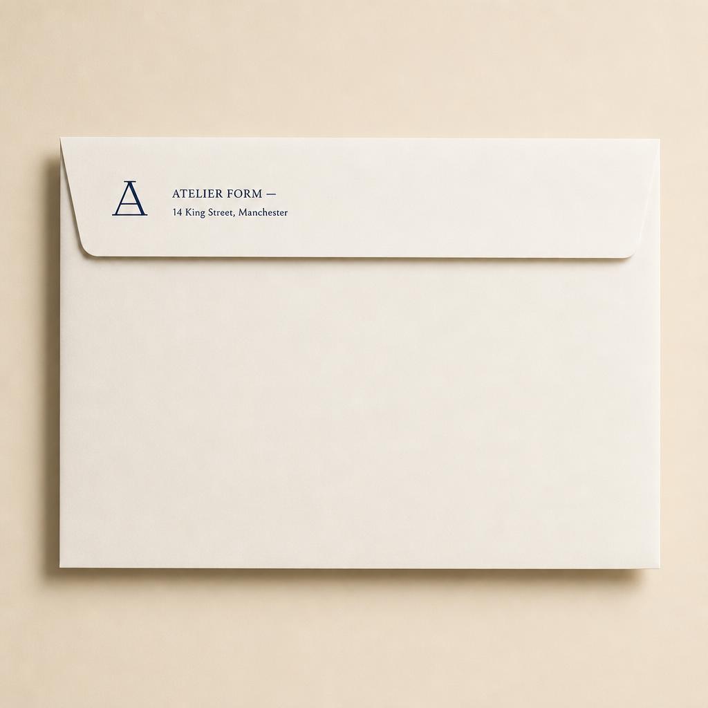 Printed C5 Envelopes 90gsm — Window, Black Print