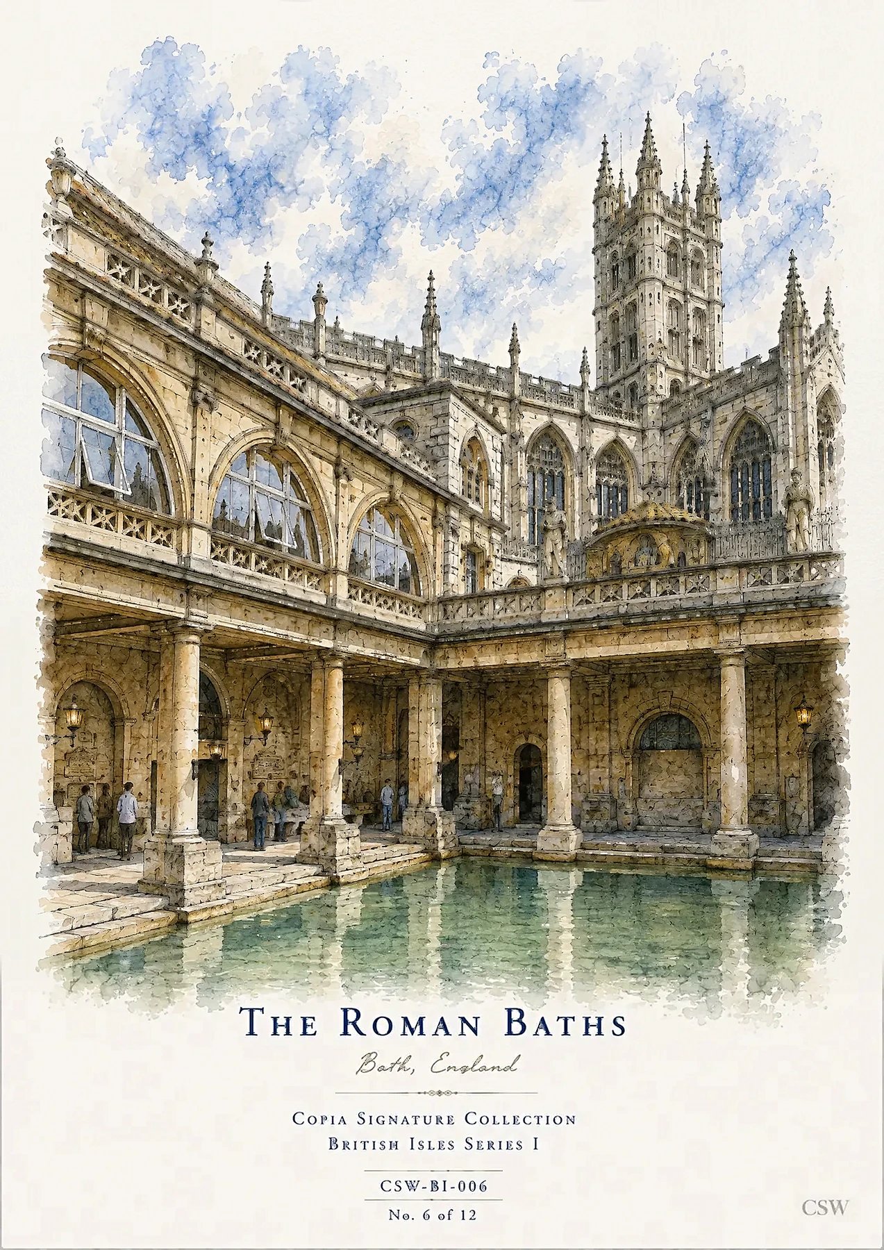 The Roman Baths — Bath, England — View