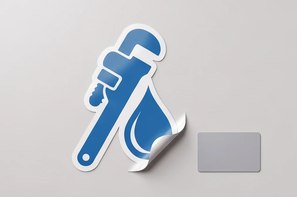 Vinyl Vehicle Sticker — Gloss, A4, Cut to Shape — illustrative print example