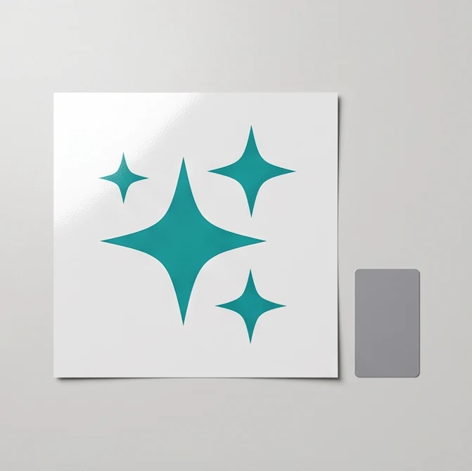 Vinyl Vehicle Sticker — Gloss, 300 x 300mm, Square Cut — illustrative print example