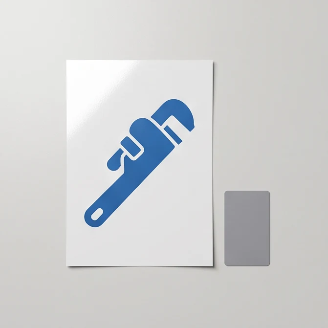 Vinyl Vehicle Sticker — Gloss, A4, Square Cut — illustrative print example