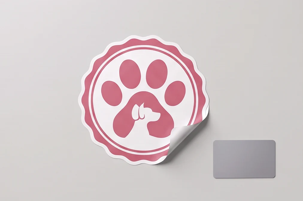 Vinyl Vehicle Sticker — Matt, 300 x 300mm, Cut to Shape — illustrative print example
