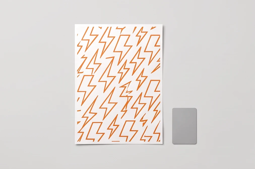 Vinyl Vehicle Sticker — Matt, A4, Square Cut — illustrative print example