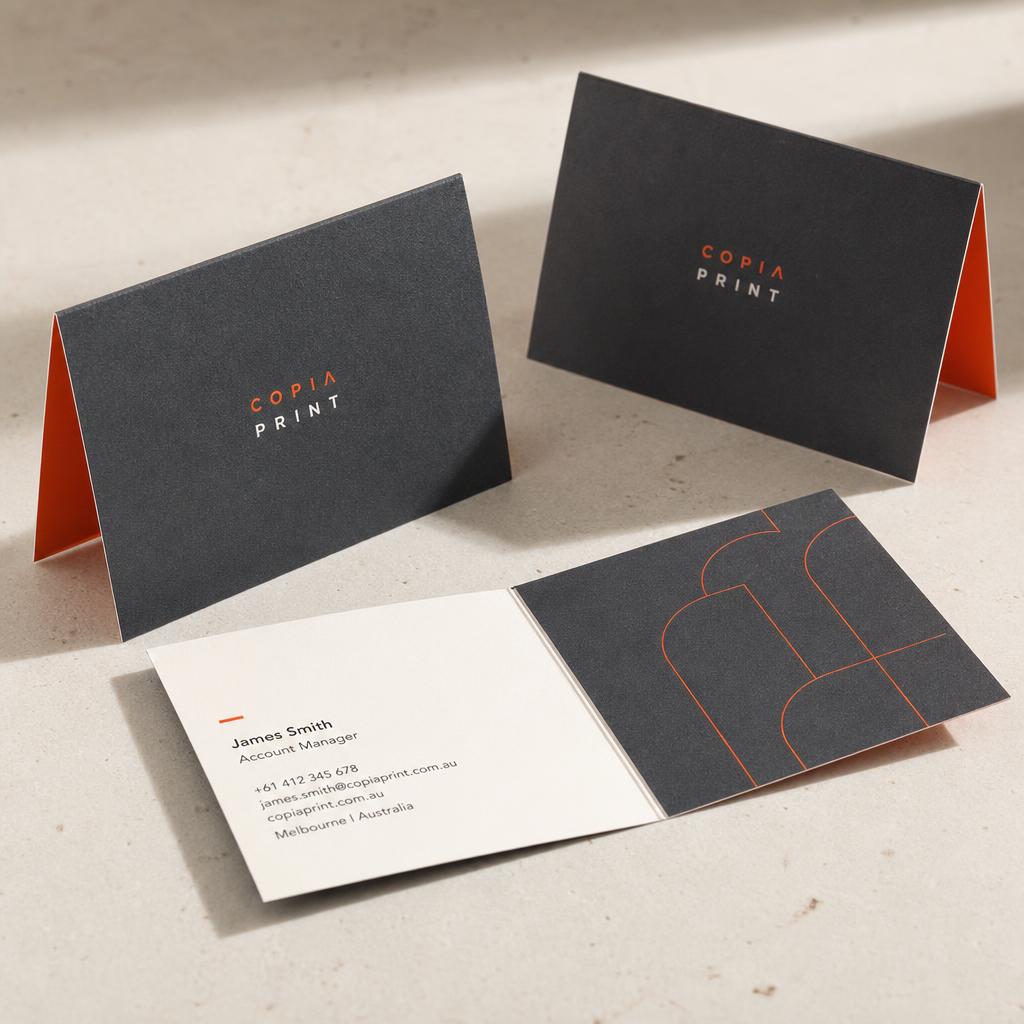 Folded Business Cards 400gsm